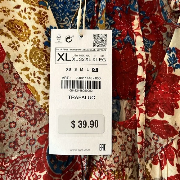 Zara Boho Patchwork Top - Picture 3 of 7